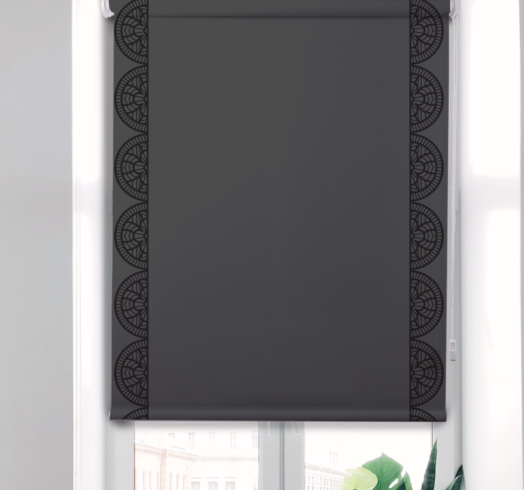 Circular Geometric Pattern texture roller blind - TenStickers