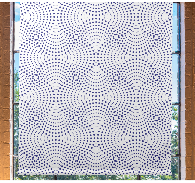 Circular Purple Patterns texture roller blind - TenStickers