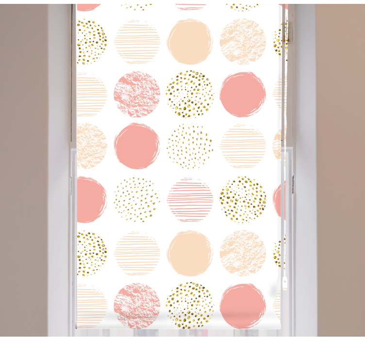 Pastel dot variety modern roller blind - TenStickers