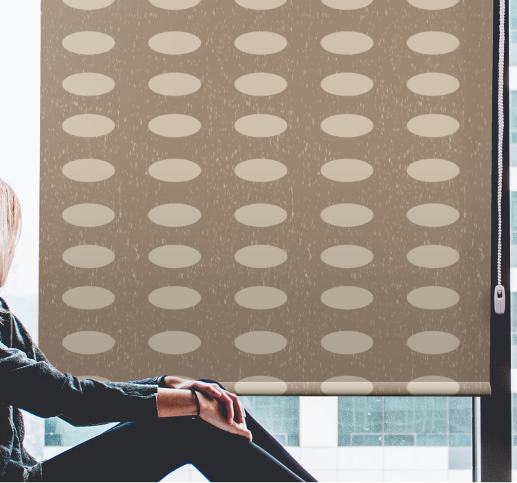 Eloquent Oval Patterns texture roller blind - TenStickers