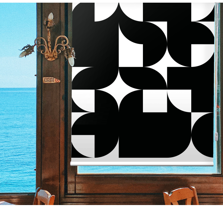 Energetic Geometric Arrangements modern roller blind - TenStickers