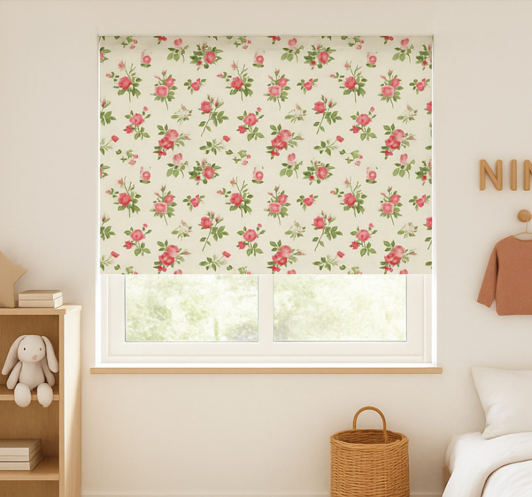 English country rose kids roller blind - TenStickers