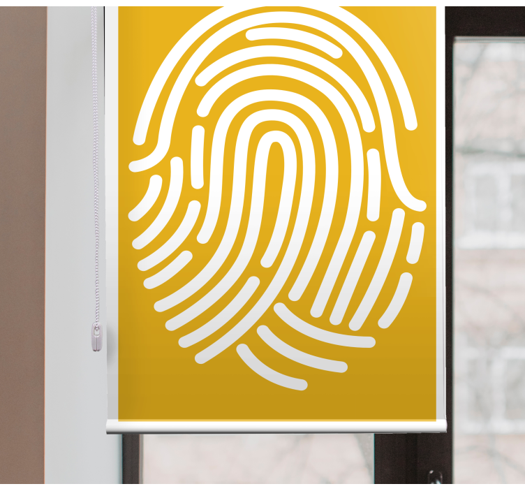 Fingerprint Pattern geek roller blind - TenStickers