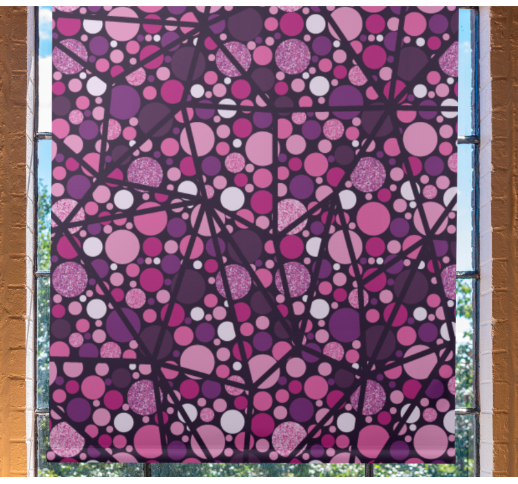 Geometric Bubble Pattern texture roller blind - TenStickers