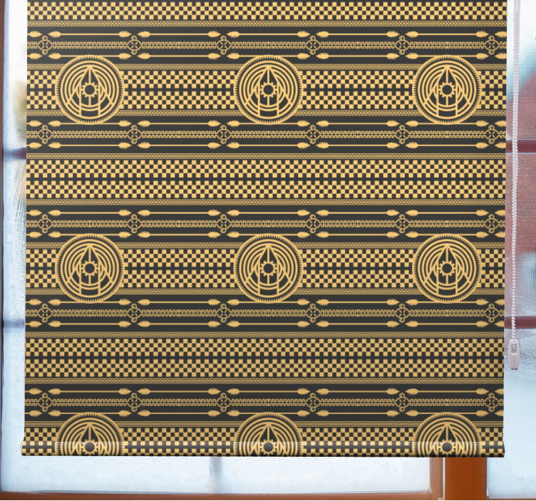 Geometric Patterned Circles roller blind - TenStickers