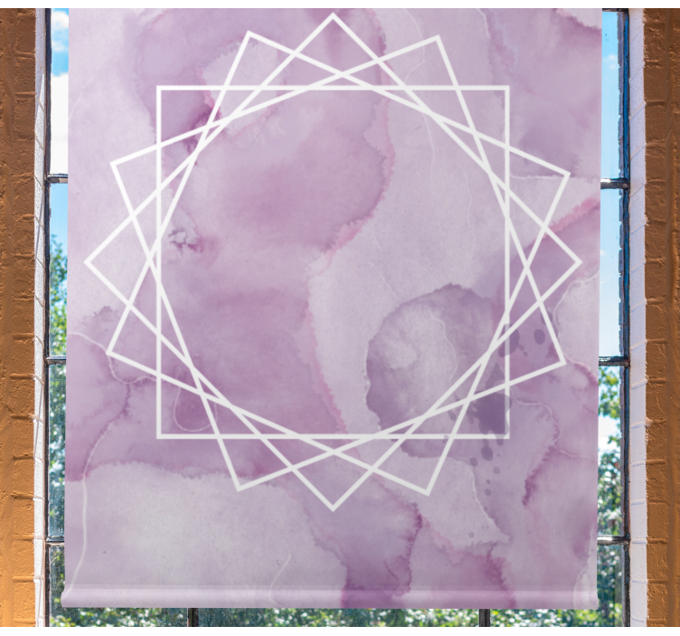Aquarella elegant star texture roller blind - TenStickers