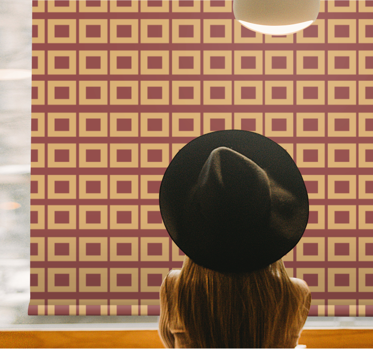 Geometric Square Pattern texture roller blind - TenStickers