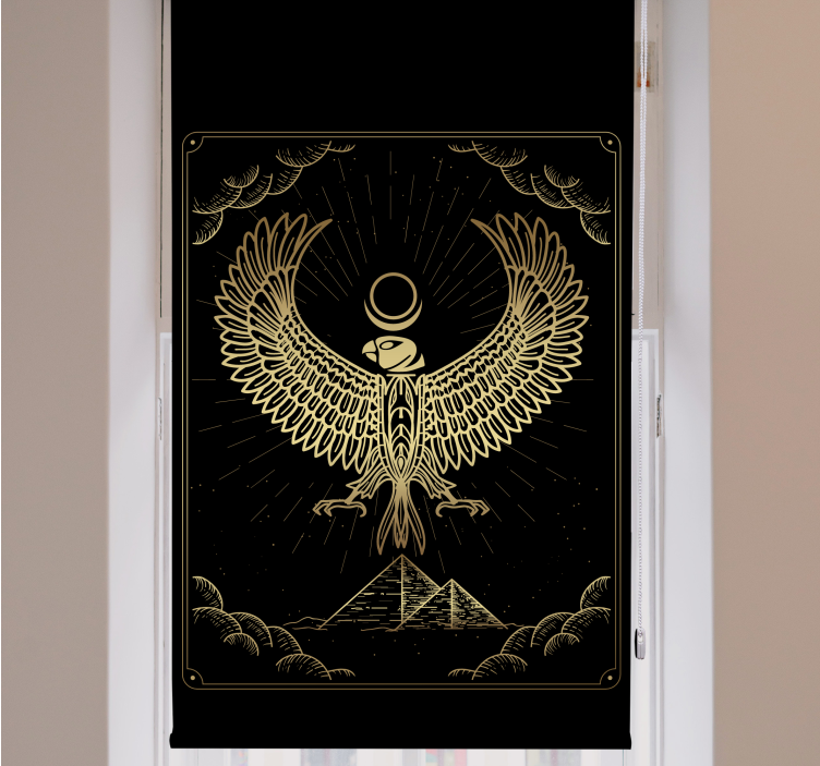 Golden falcon symbol original roller blind - TenStickers
