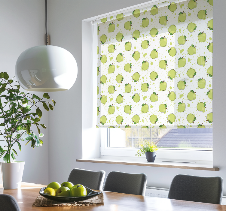 Green Apple Array fruit roller blind - TenStickers