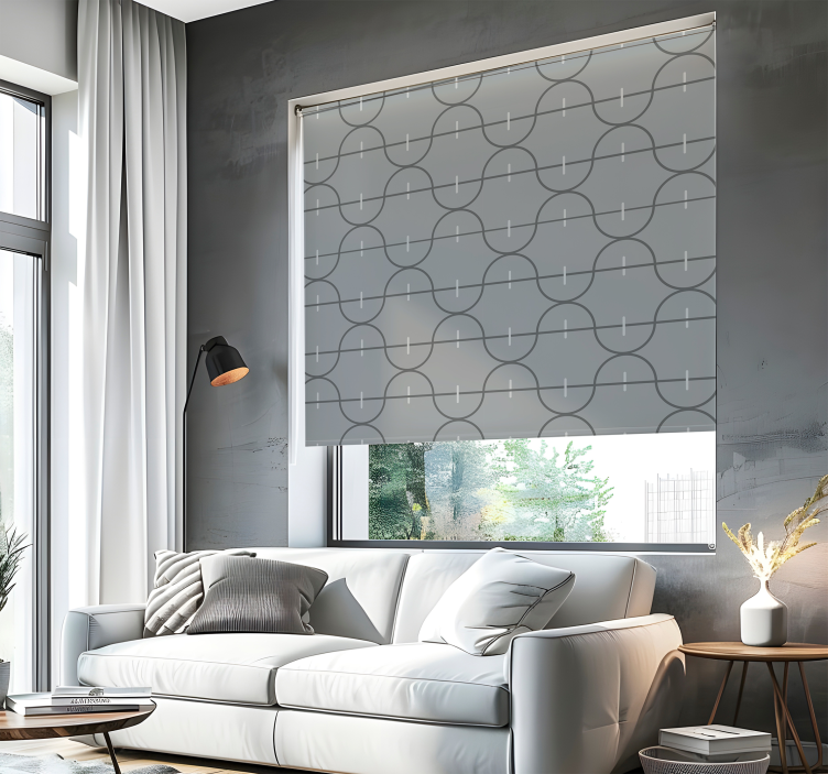 Irregular stripy pattern Elegant blind - TenStickers