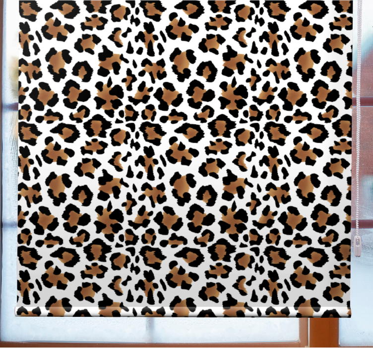 Leopard Spot Motif animal roller blind - TenStickers