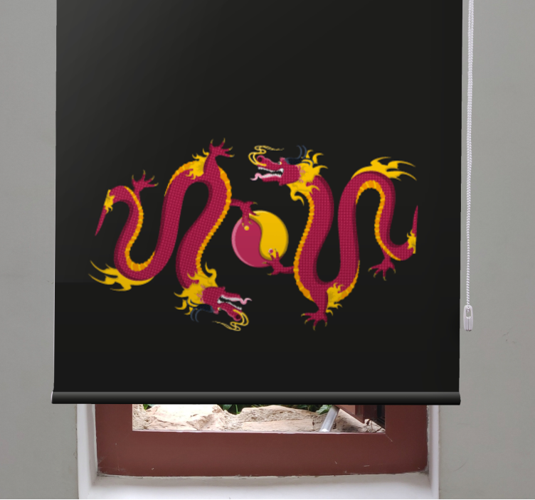 Majestic dragon design animal roller blind - TenStickers
