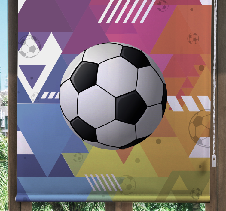Multicolour geometric balls sports blind - TenStickers