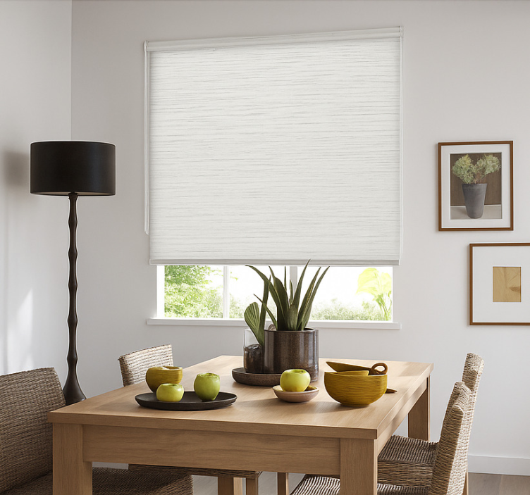 Off-white beech tree effect  dining room roller blinds - TenStickers