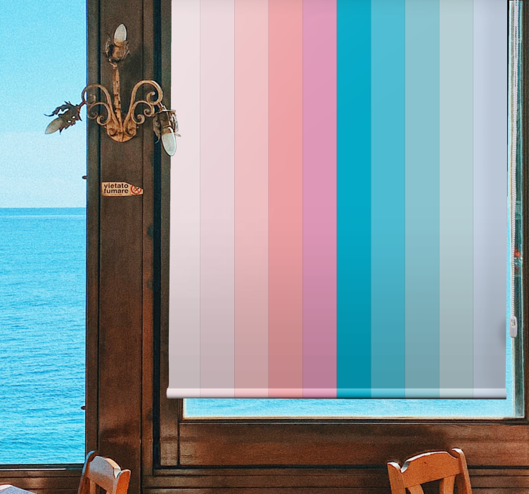 Pastel colors shades block Living room blind - TenStickers