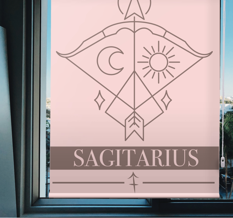 Sagittarius Symbol custom roller blind - TenStickers