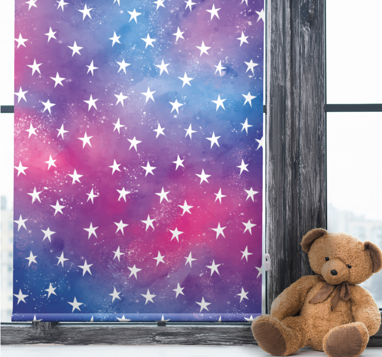 Starry sky pattern kids roller blind - TenStickers