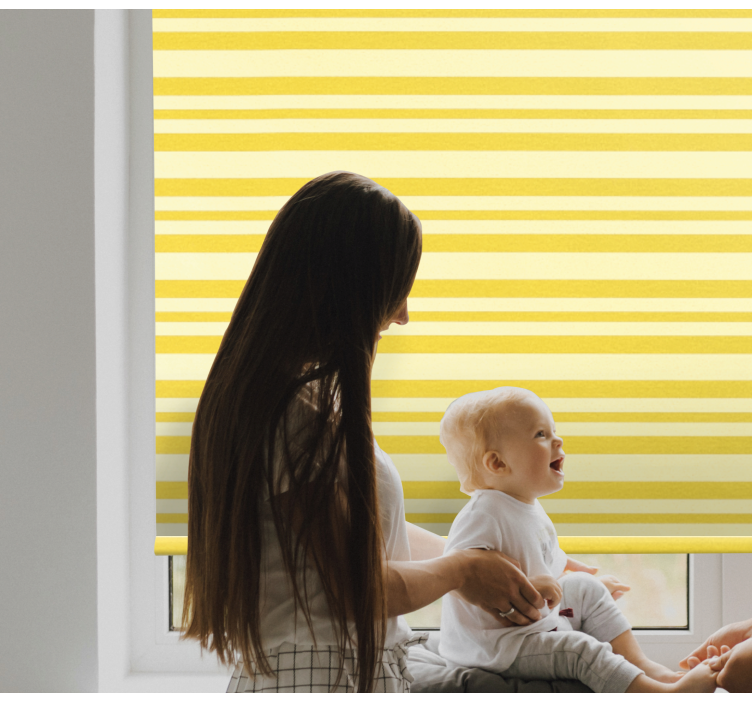 Sunny Striped Patterns roller blind - TenStickers