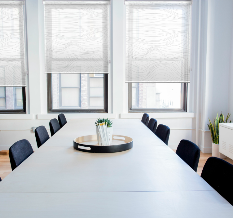 Waves curtain Elegant blind - TenStickers