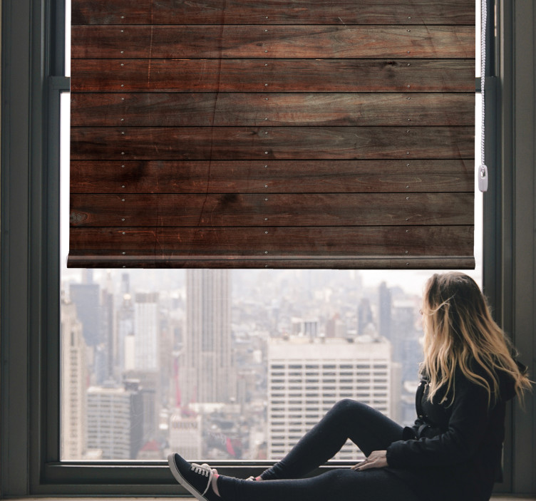 Wood vertical planks Texture and pattern blind - TenStickers