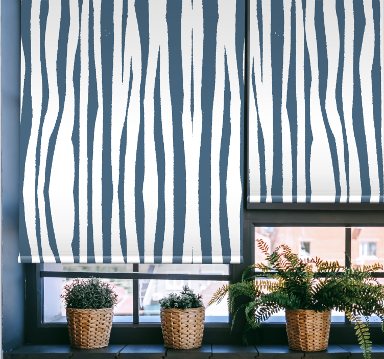 Zebra Stripe Pattern texture roller blind - TenStickers