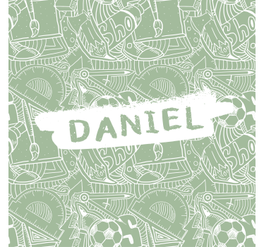 green school chalk teenage roller blind - TenStickers