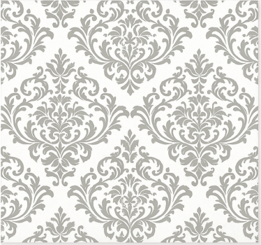 Baroque grey pattern roller blind for living room - TenStickers