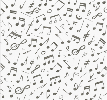 Music notes pattern teenage roller blind - TenStickers