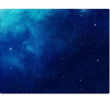 Blue Galaxy Star teenage roller blind - TenStickers