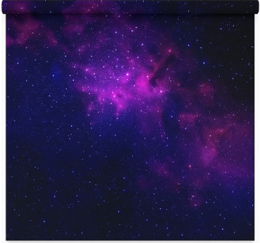 purple galaxy star teenage roller blind - TenStickers