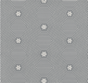 Gray Hexagon Geometric teenage roller blind - TenStickers