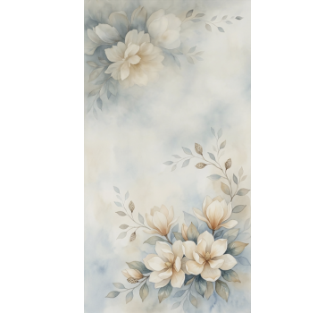 Watercolour gracy flowers teenage roller blind - TenStickers