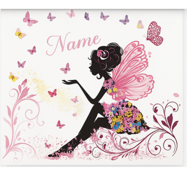 Fairy Custom Name teenage roller blind - TenStickers