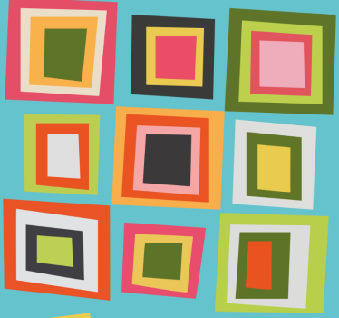 Teenage roller blind colourful checkered design - TenStickers