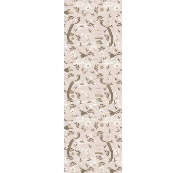 Teenage roller blind eclectic decor vintage leaves - TenStickers