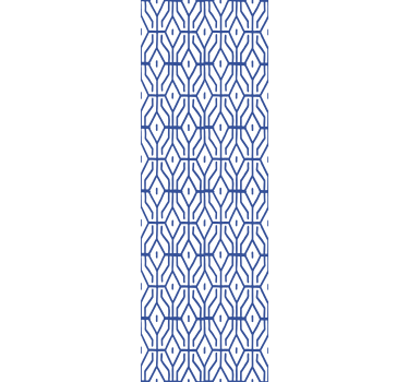 Teenage roller blind in eclectic blue line pattern - TenStickers