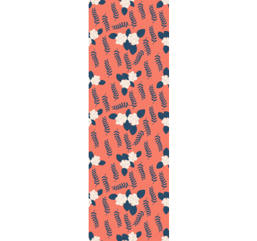Teenage roller blind orange rose flower pattern - TenStickers