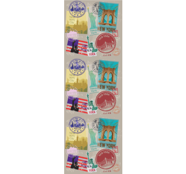 Teenage roller blind old nyc collage design - TenStickers