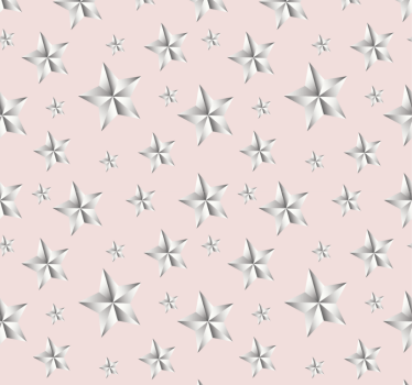 Teenage roller blind white stars pink background - TenStickers