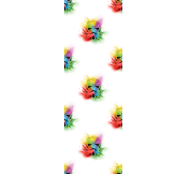Teenage roller blind with white trooper heads pattern - TenStickers