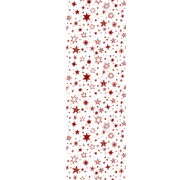 Teenage roller blind red watercolor star - TenStickers