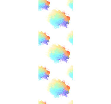 Teenage roller blind splash colors celebration - TenStickers