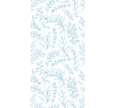 Teenage roller blind thin plants design - TenStickers