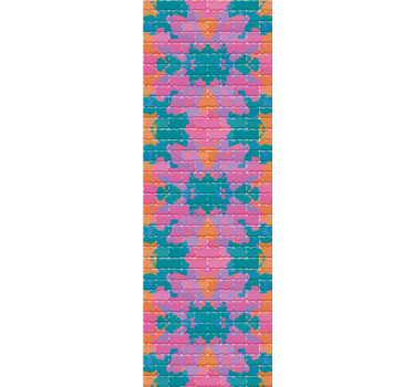 Teenage roller blind graffiti spray brick wall - TenStickers