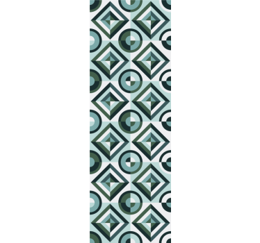 Teenage roller blind vintage tile design vector illustration - TenStickers