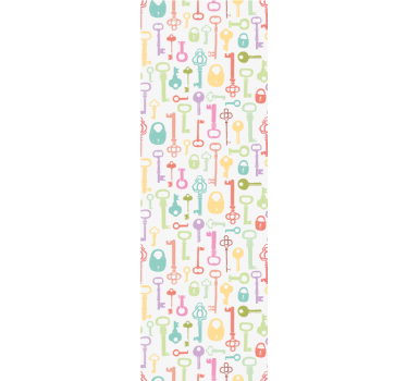 Colorful keys teenage roller blind - TenStickers