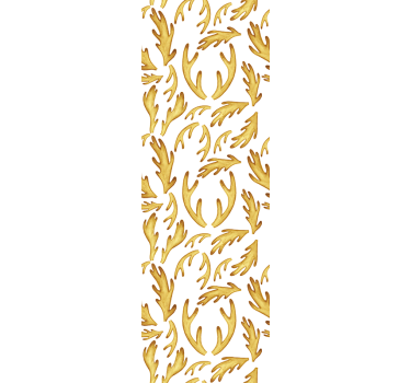 Teenage roller blind golden boho reindeer design - TenStickers
