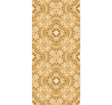 Teenage roller blind vintage beige ornamental design - TenStickers
