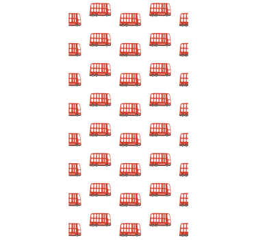 Teenage roller blind london bus design - TenStickers