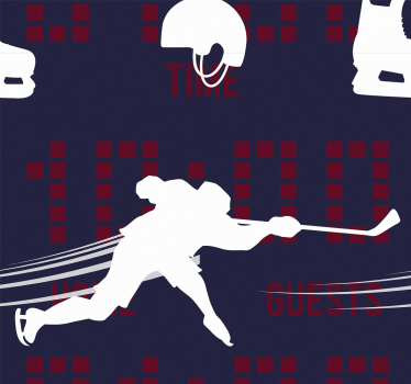 Teenage roller blind hockey player design - TenStickers